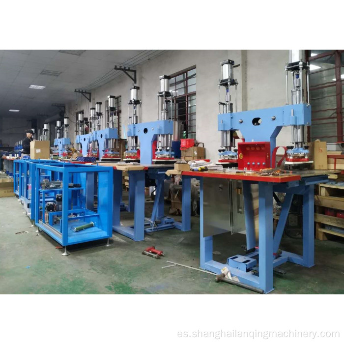 Máquina de sellado de pedal de ostomía de doble cabeza